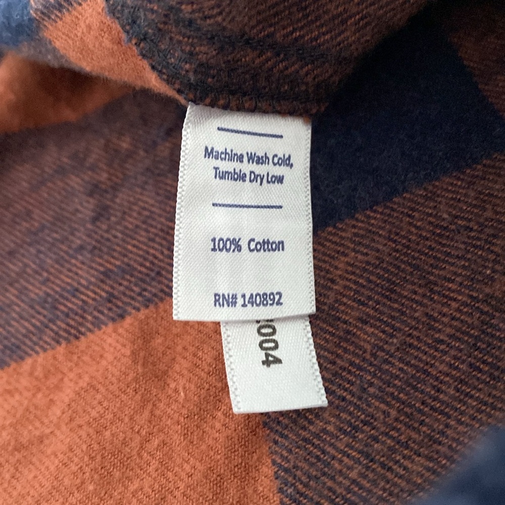 MARINE LAYER Classic Fit Balboa Button Down in Navy/Chutney Orange - Picture 11 of 15